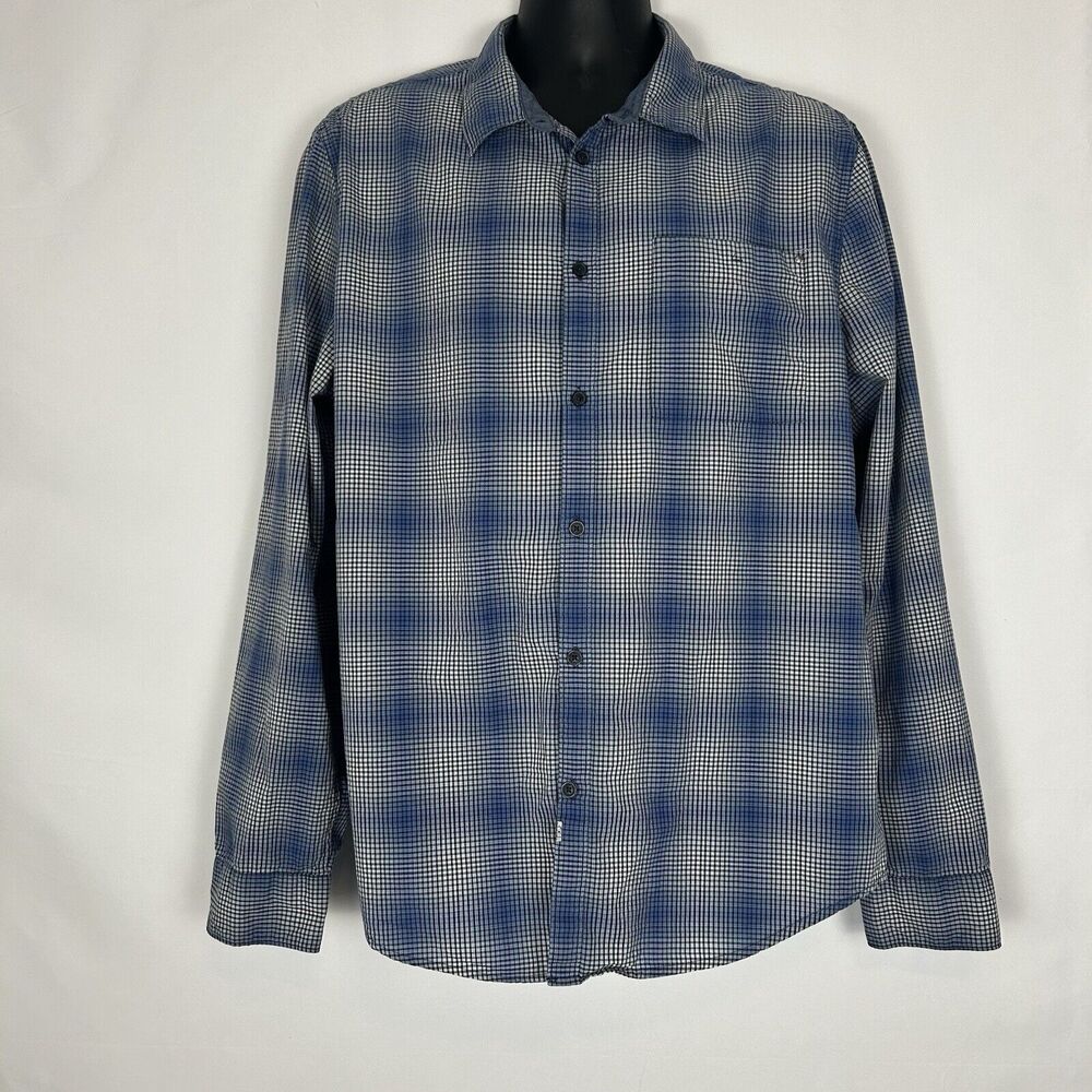 Calvin Klein Men's Dress Blue Shirt XL Long Sleeved Button up